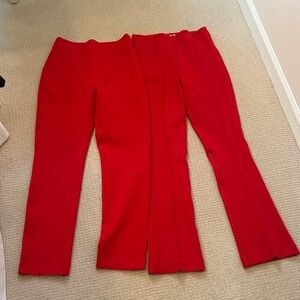 SPANX Vibrant Red Straight Leg Pants